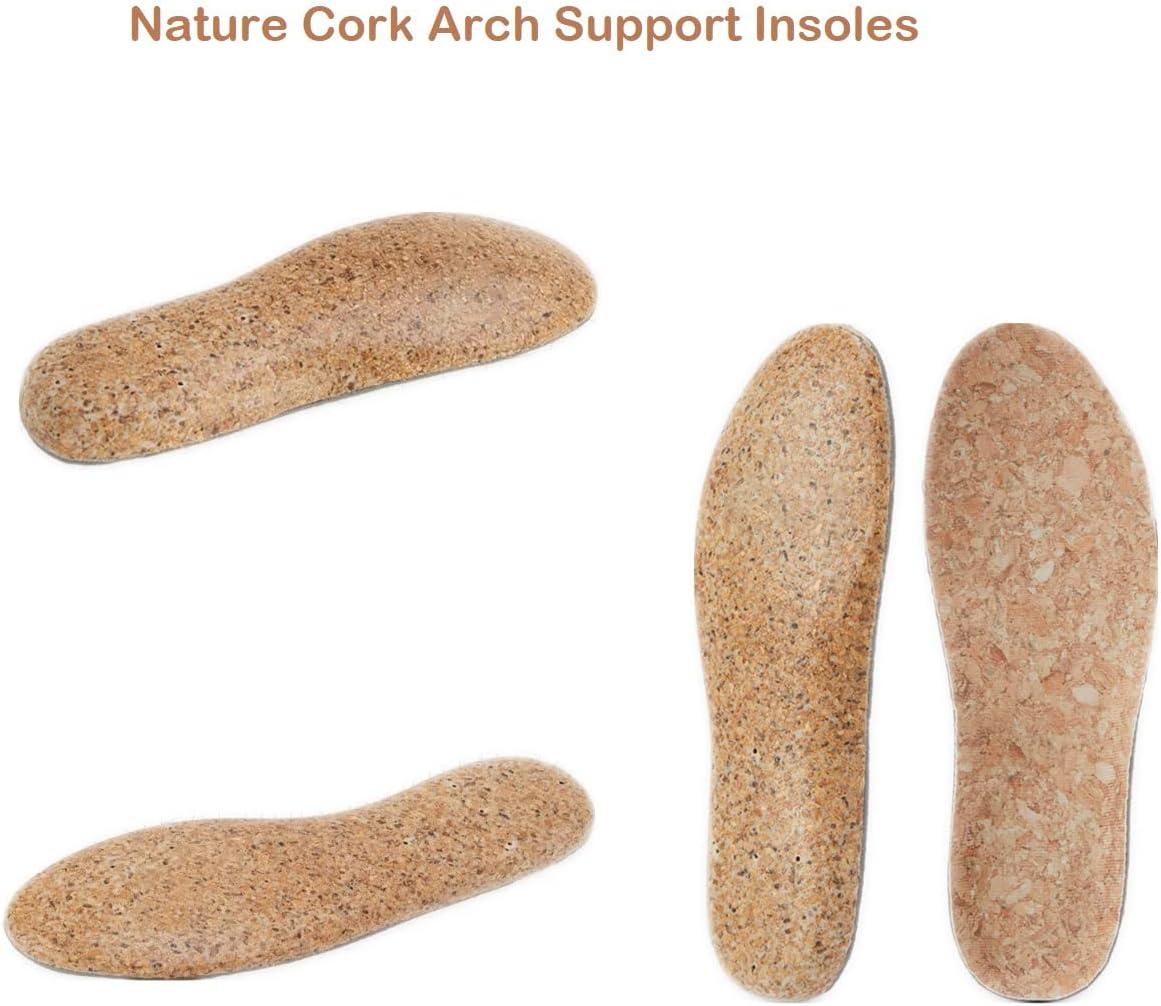 Nature Cork Arch Support Insoles for Men and Women Orthotic