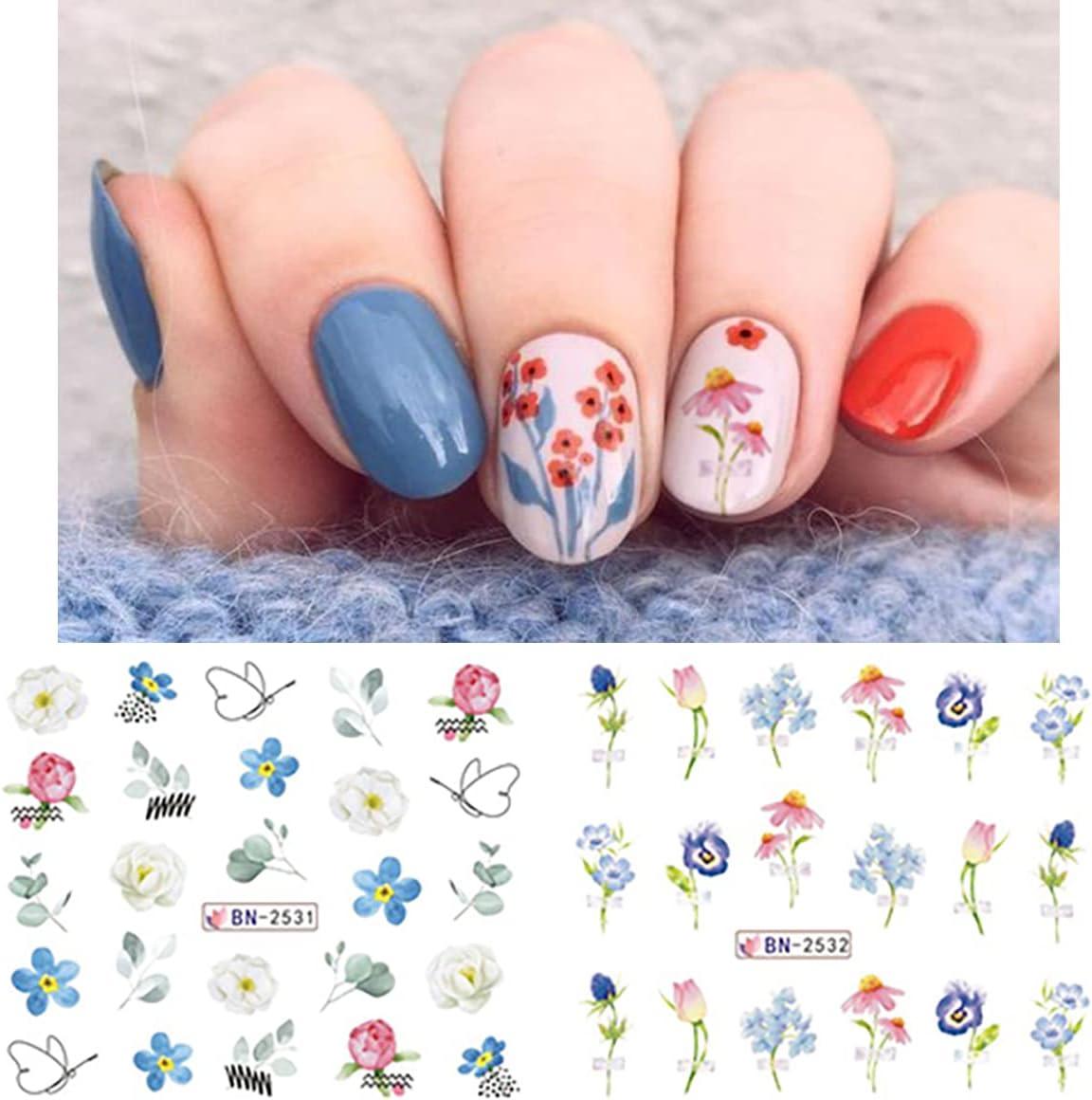 Water Decal Foxes - Fall Nail Art - Hermit Werds