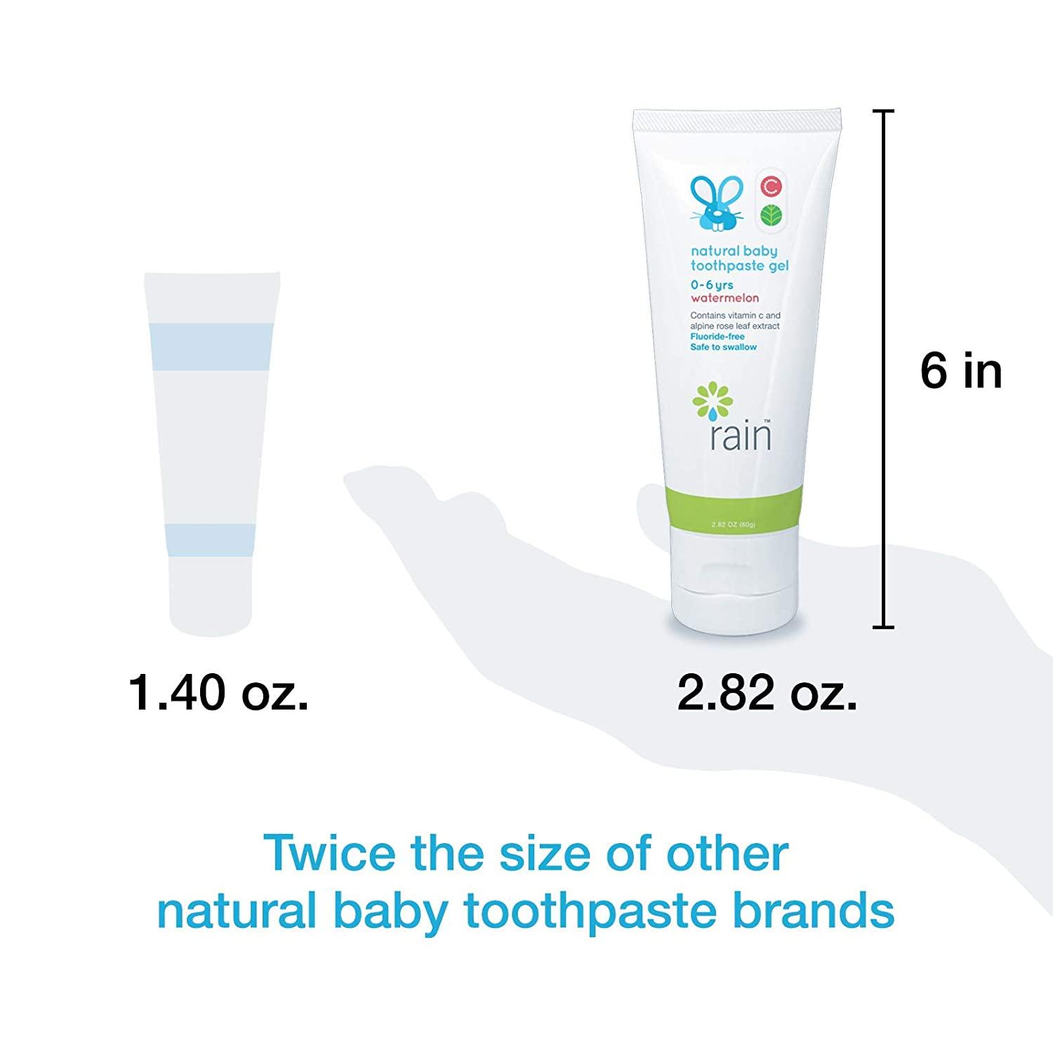 Rain Natural Baby FluorideFree Kids Toothpaste Gel Safe to Swallow