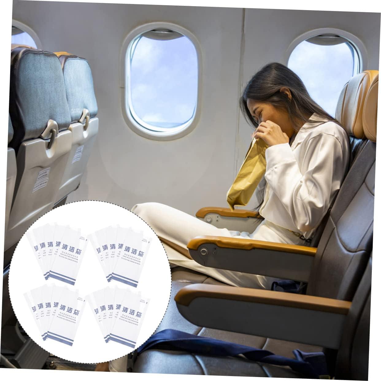 Healvian Disposable Vomit Bags Pack of 50 Ideal for Travel, Car