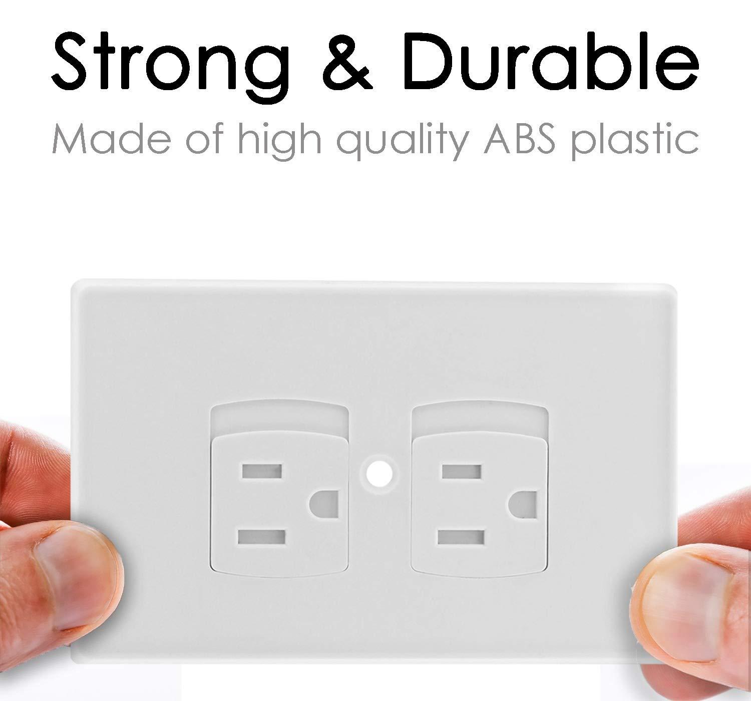 8 Pack Upgraded Self Closing Electrical Outlet Covers Baby proofing
