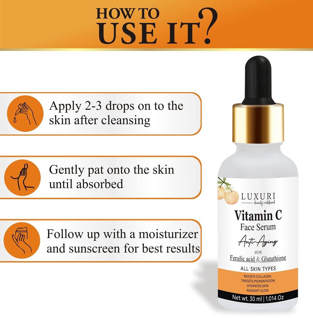 LUXURI Hyaluronic 3-In-1 Anti-Aging Face Serum - Night Serum with Glutathione & Vitamin C - 30ml | International Shipping | Buy Now with Express International Delivery | GoSupps.com LUXURI Hyaluronic 3-In-1 Anti-Aging Face Serum - Night Serum with Glutathione & Vitamin C - 30ml | International Shipping | Buy Now with Express International Delivery | GoSupps.com