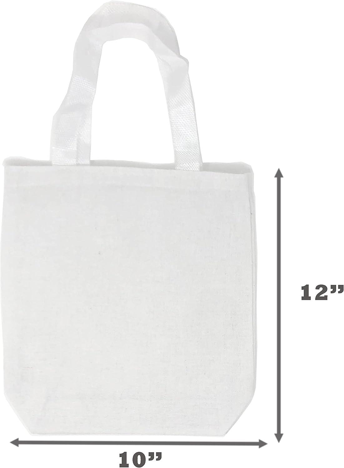 Simplify Your Arts and Crafts with 12 DIY Blank White Canvas Tote Bags