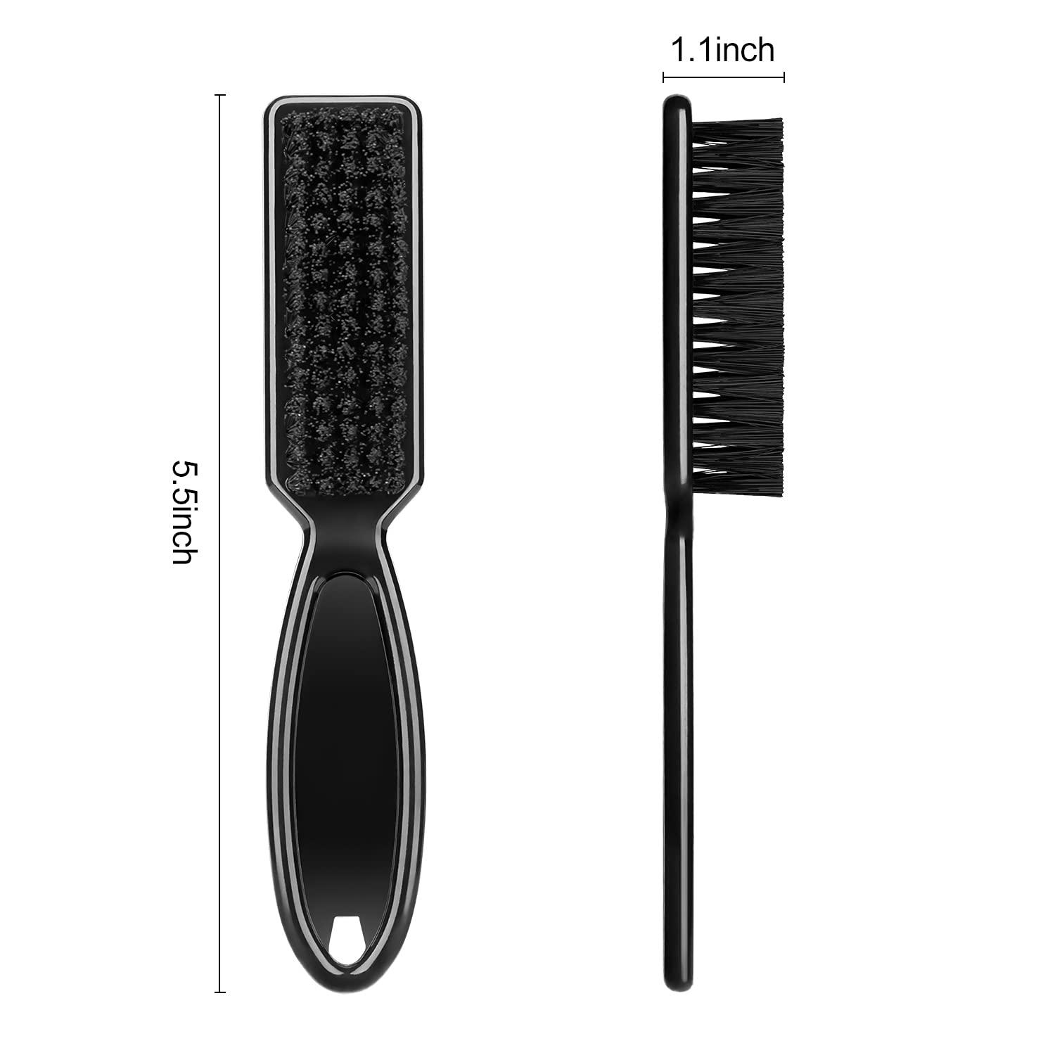 6 Pieces Barber Blade Cleaning Brush Clipper Cleaning Nylon Brush Clipper  Cleaner Brush Cleaning Clipper Styling Brush Tool for Men( Red/Black)