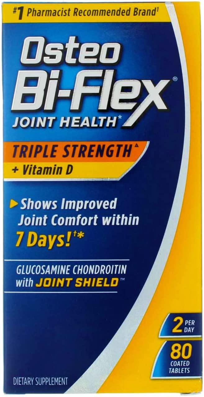 Osteo Bi Flex Joint Health Triple Strength Vitamin D 80 Coated Tablets for Optimal Mobility