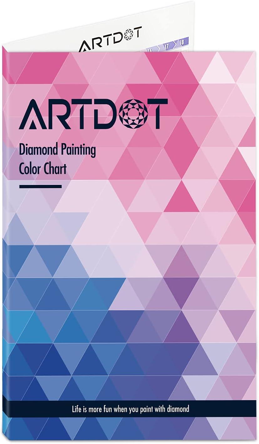 ARTDOT Color Card for Diamond Painting Kits 5D Diamond Art