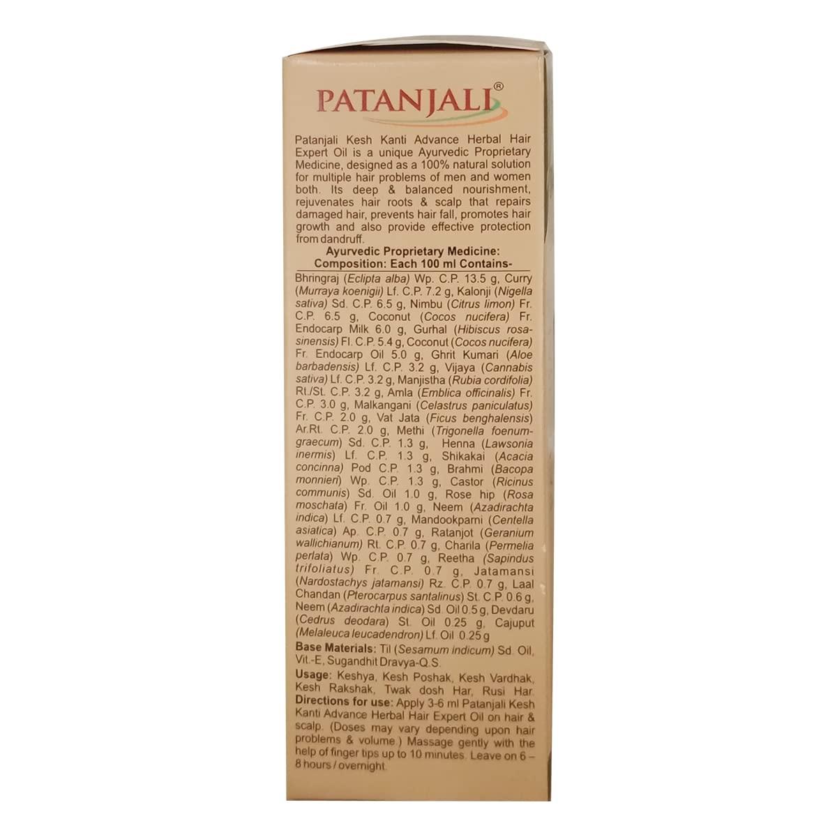 Patanjali Kesh Kanti Herbal Hair Expert Oil 100ml Natural Hair Care