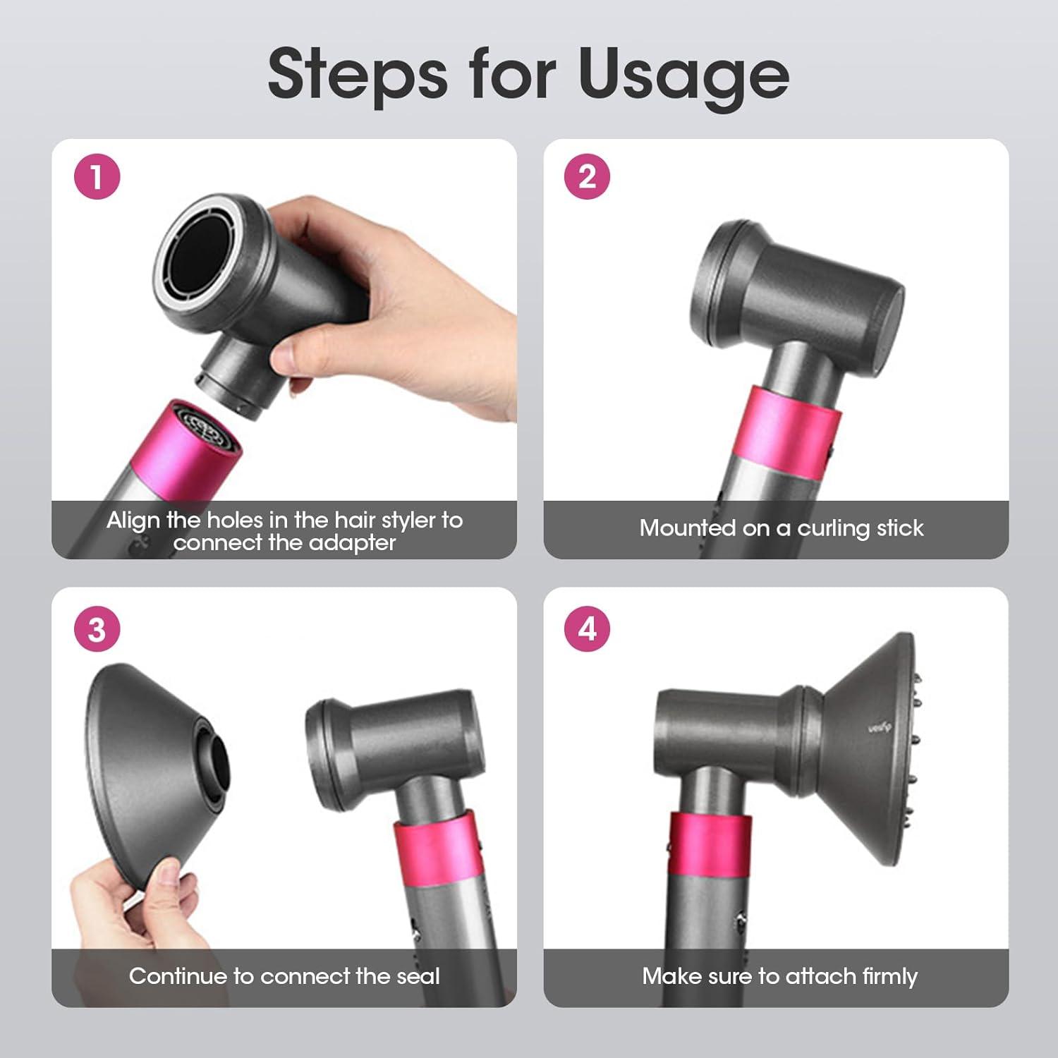 Airwrap Styler Attachments Compatible Diffuser | Transform Airwrap ...