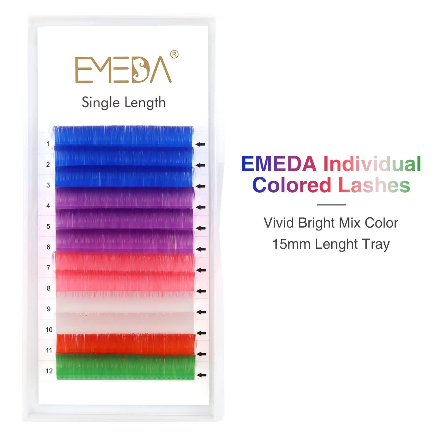 Eyelash Extension Flat Lash/Individual Eyelash Extension Supplies Salon E/B Curl/Thickness 0.10mm~0.15mm Length 8-15mm Mixed Tray (0.20mm, 10mm - Foto 3