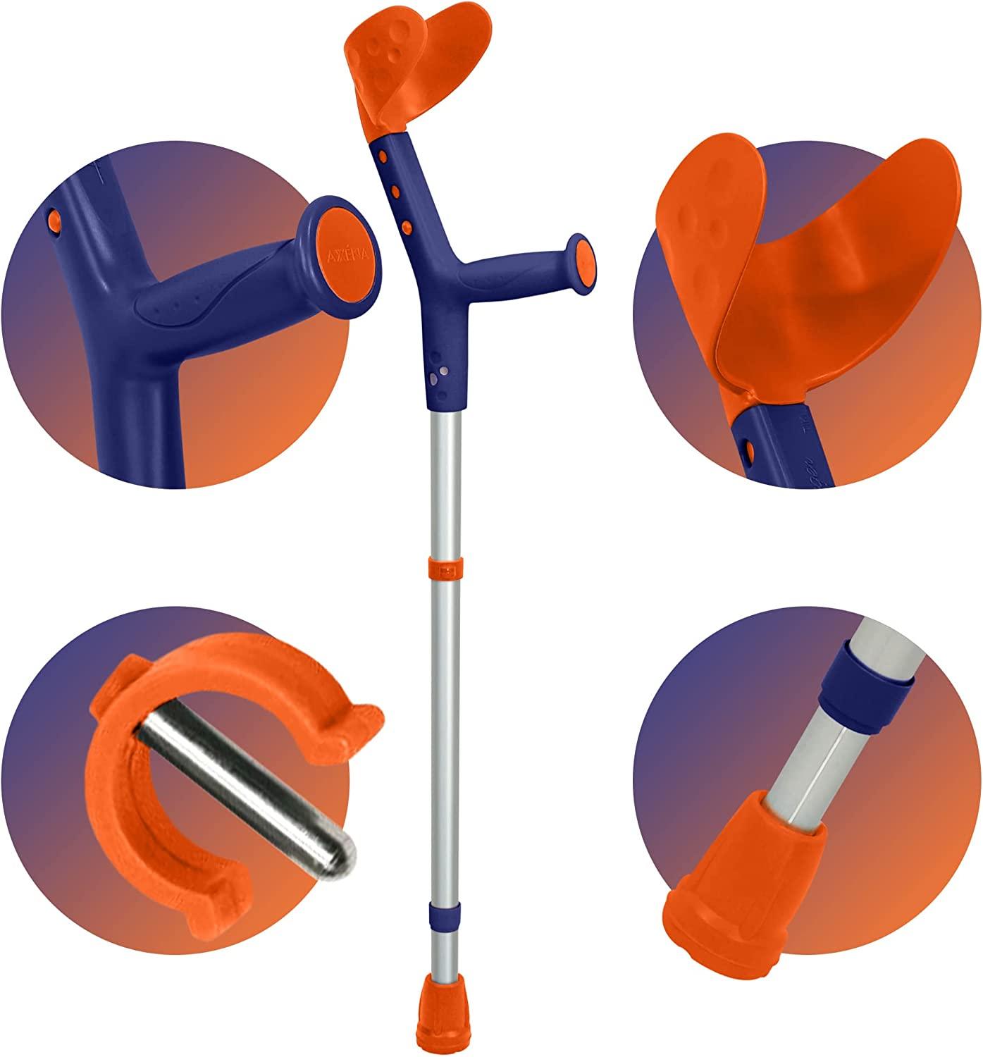 ORTONYX Kids Walking Forearm Crutches (1 Pair) Good for Children and