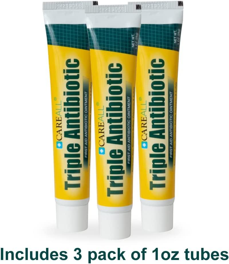 CareALL 1oz Triple Antibiotic Ointment Pack of 3 First Aid for