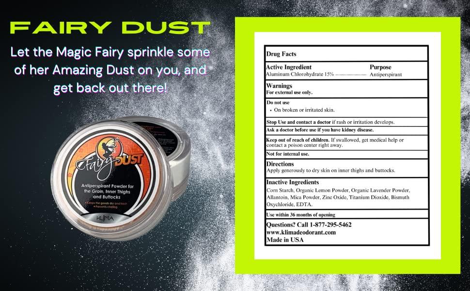 Klima Antiperspirant Fairy Dust Light and Fresh Antiperspirant Powder