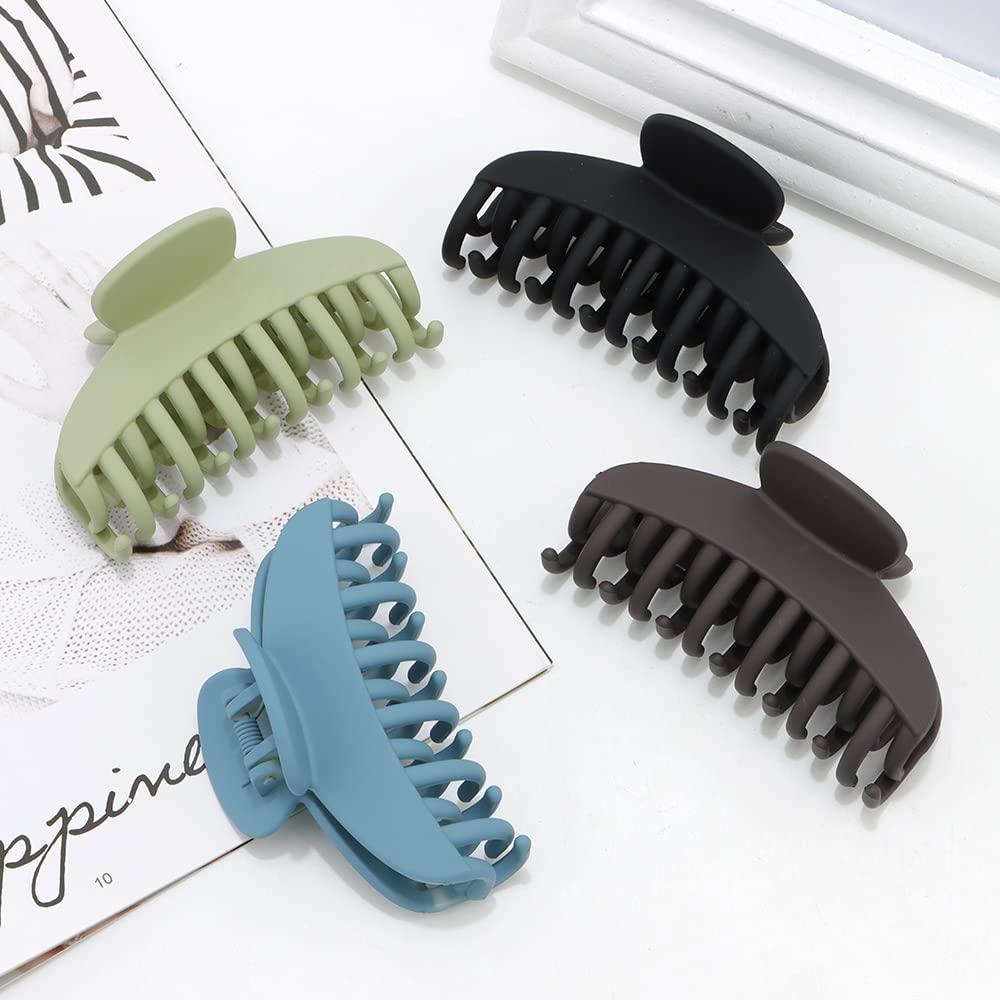 ToolHouse 4 Pack Double Row Teeth Hair Clips, Non-slip Claw Clips, Hold Jaw Clamps For Thin Fine And Thick Hair For Women And Girls Straight Curly B0f4drc65m - View #3