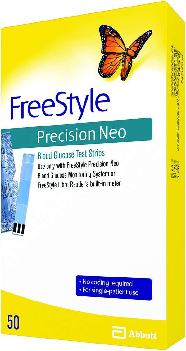 Freestyle Precision Neo Blood Glucose Test Strips, 50 Strips
