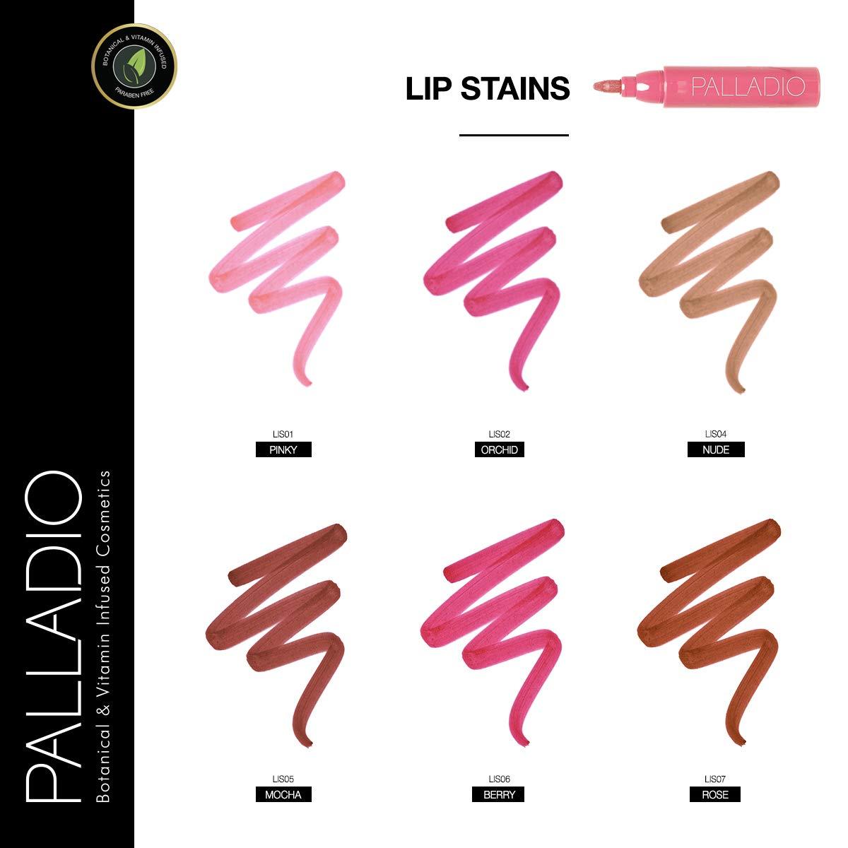 Palladio Lip Stain Hydrating Matte Waterproof Formula, LongLasting