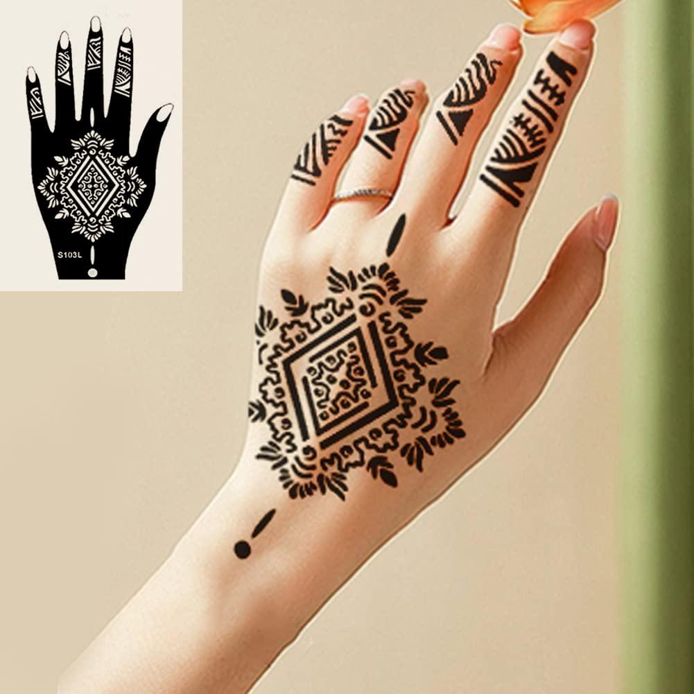 Stencils for Henna Tattoos/Temporary Tattoo Templets Set of 20 Sheets