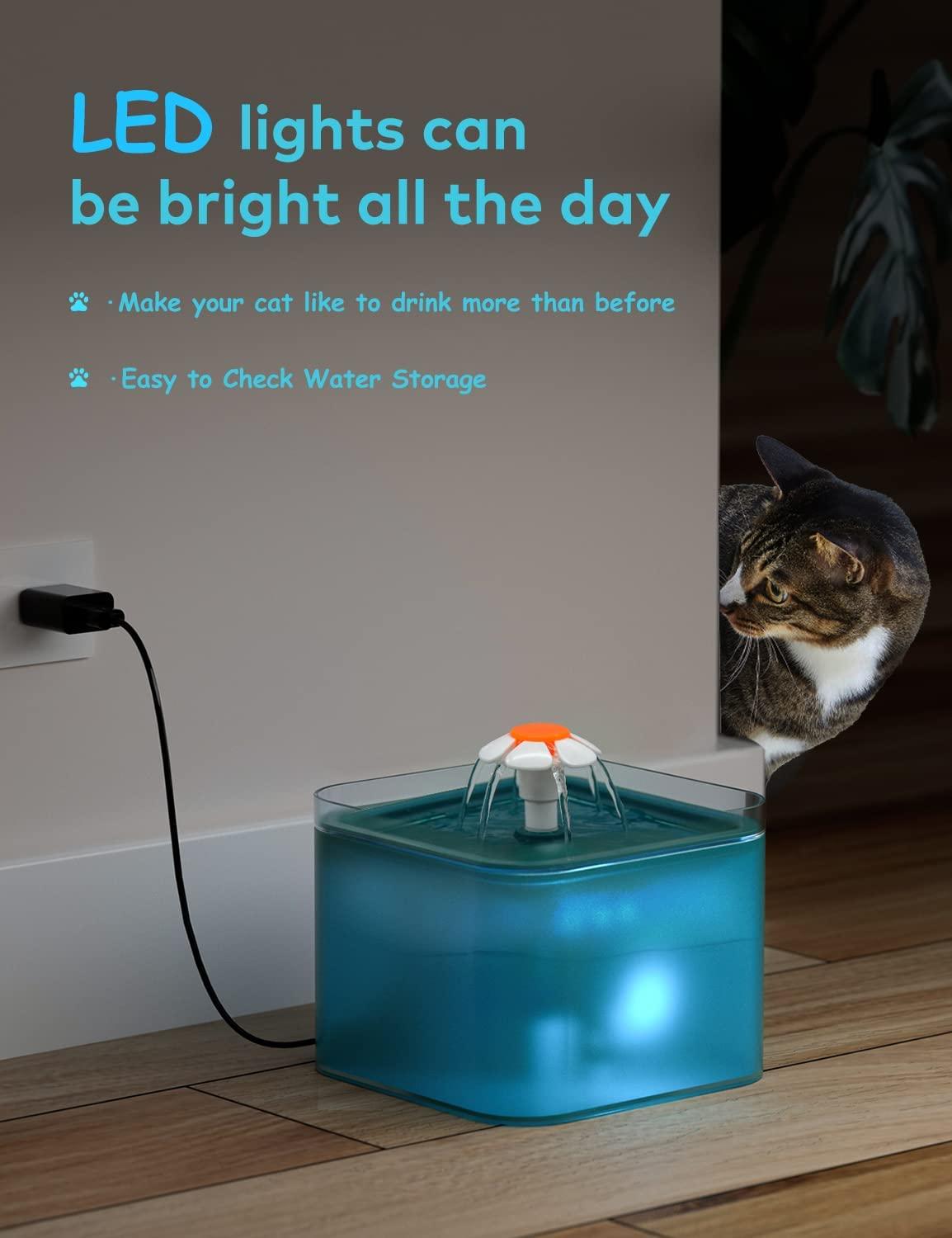 Silent cat top fountain
