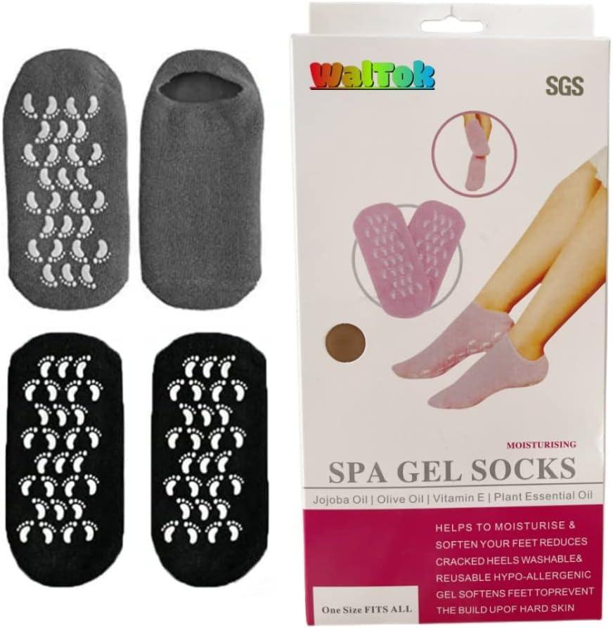 Health & Personal :: Skin Care :: Feet Care :: Heal Socks :: IMKR Silicone Gel  Moisturizing Ultra-Soft Spa Socks For Repair Dry Cracked Feet And Ankles  Skincare Footful Beauty Spa Moisturizing