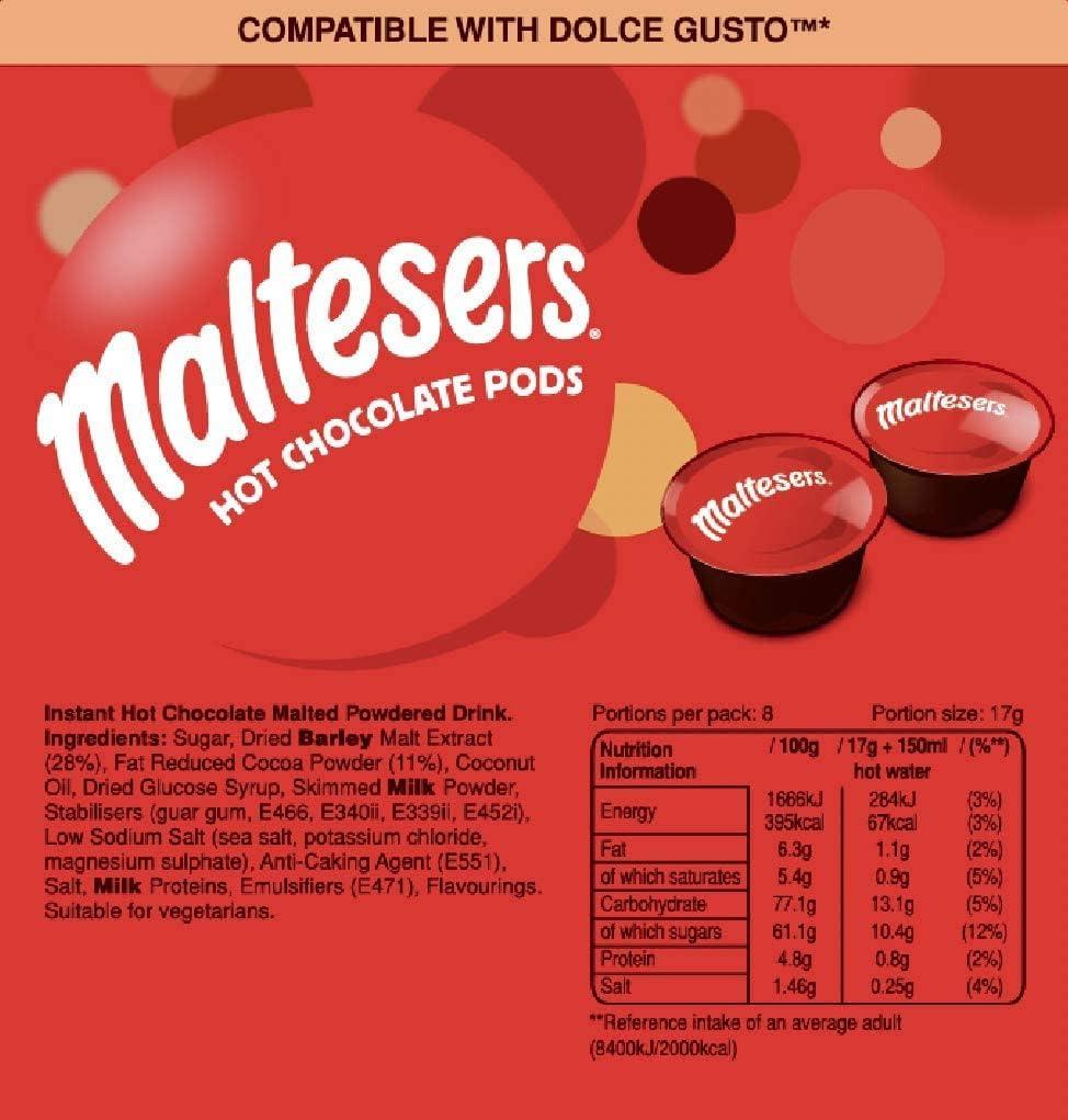 Galaxy Mars & Maltesers Hot Chocolate Pods