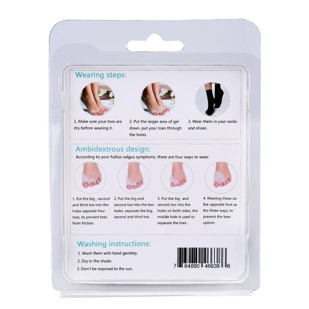 Toe Separator gel Toe Separators For Overlapping Toes Bunionsbig Toe