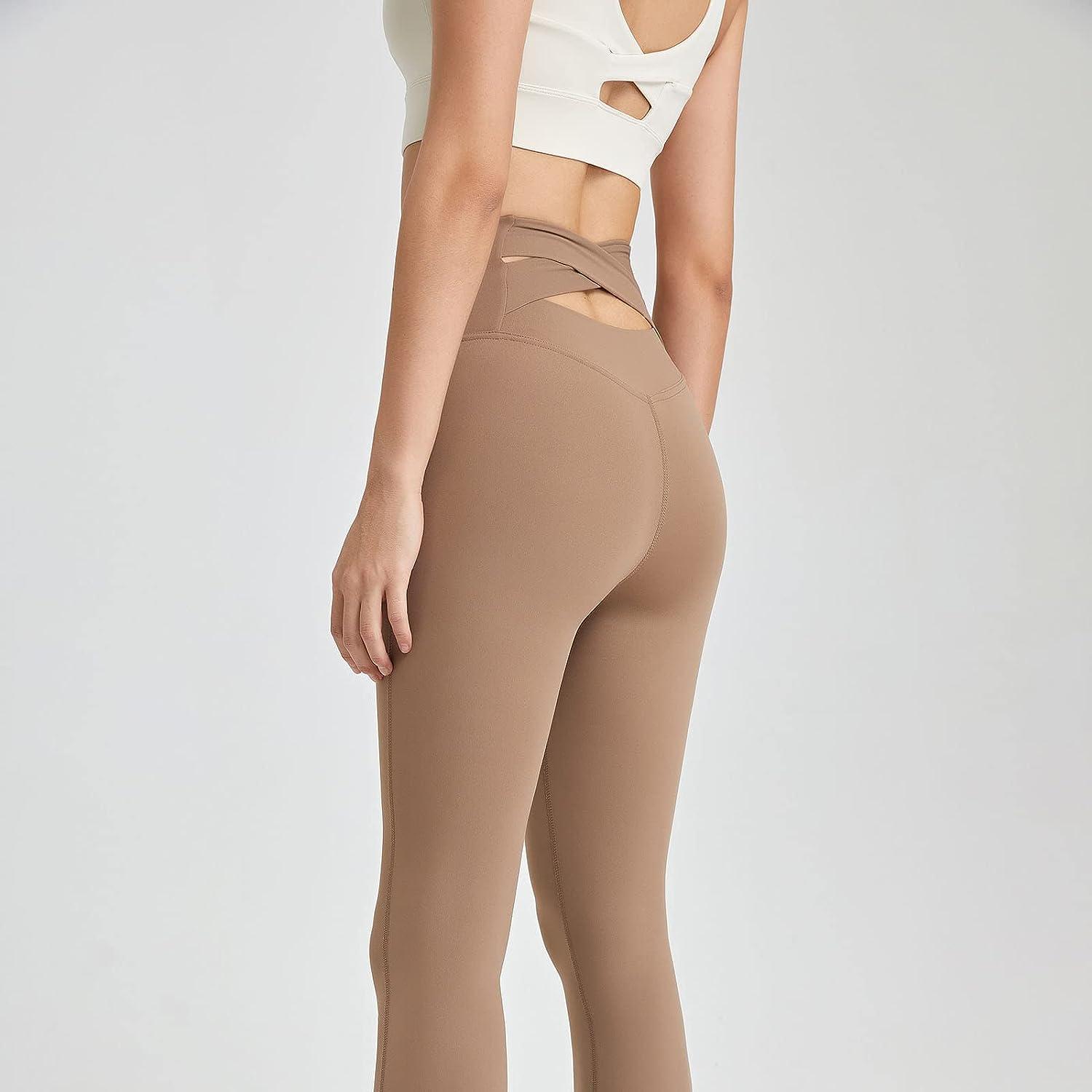 Khaki colored yoga pants hot sale