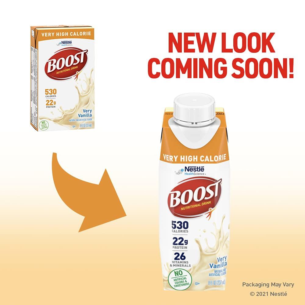 Boost Very High Calorie Nutritional Drink - Very Vanilla - 8oz Box (Pack of  27) | Buy Now with Express International Delivery | GoSupps.com