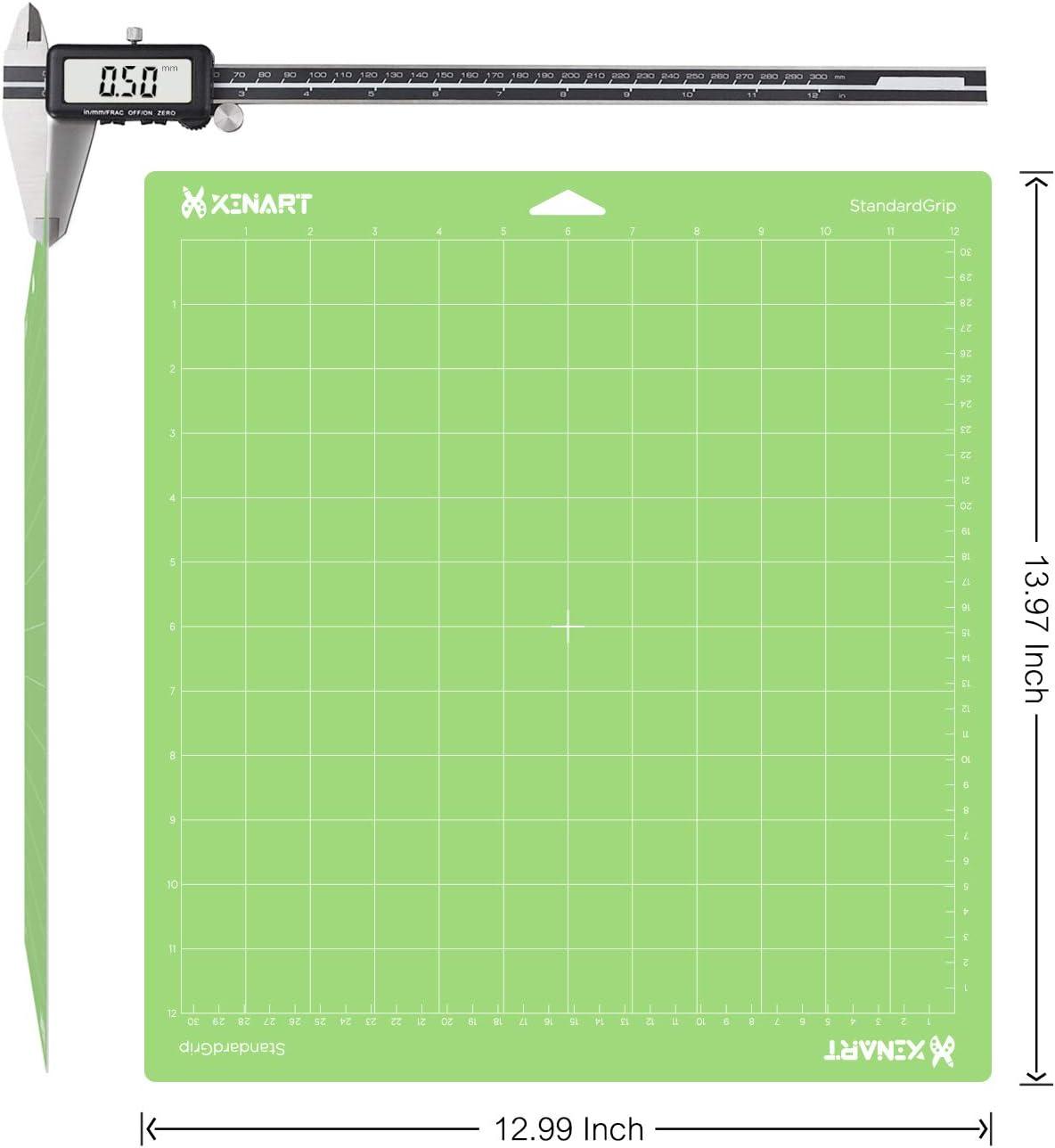 XINART StandardGrip Cutting Mat for Cricut Maker 3/Maker/Explore 3