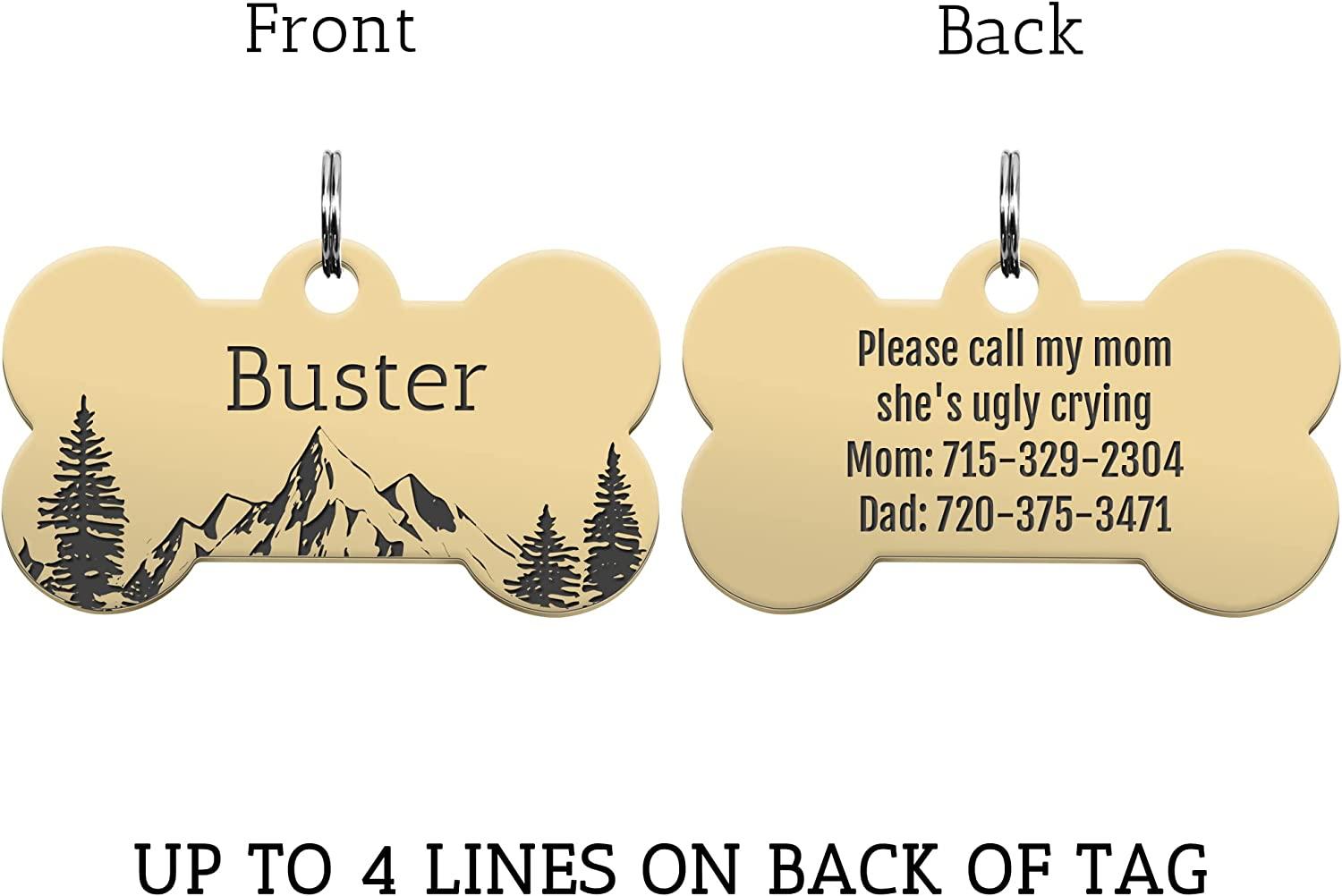 Personalized top pet tags