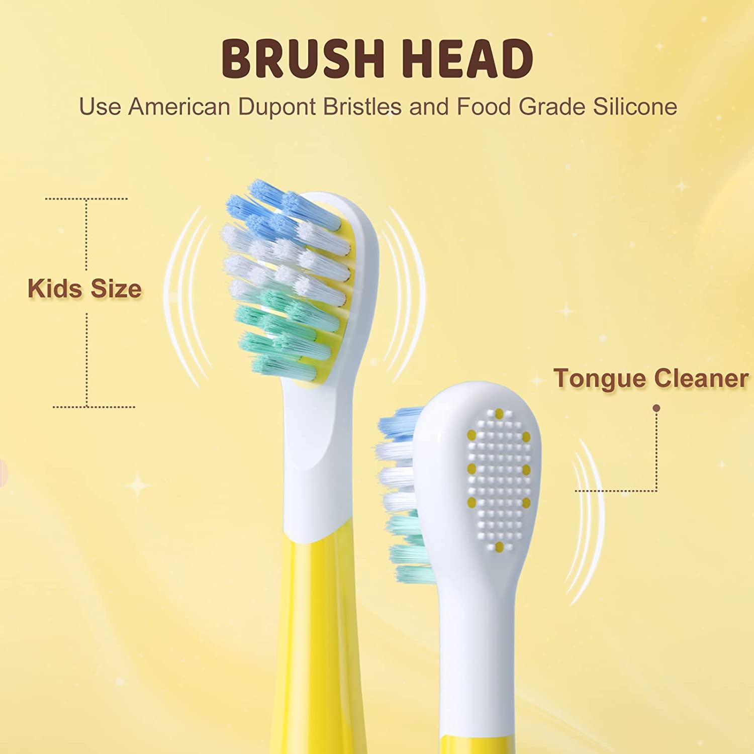 Kids Sonic Toothbrushes for Age 312, Wireless Rechargeable Electric