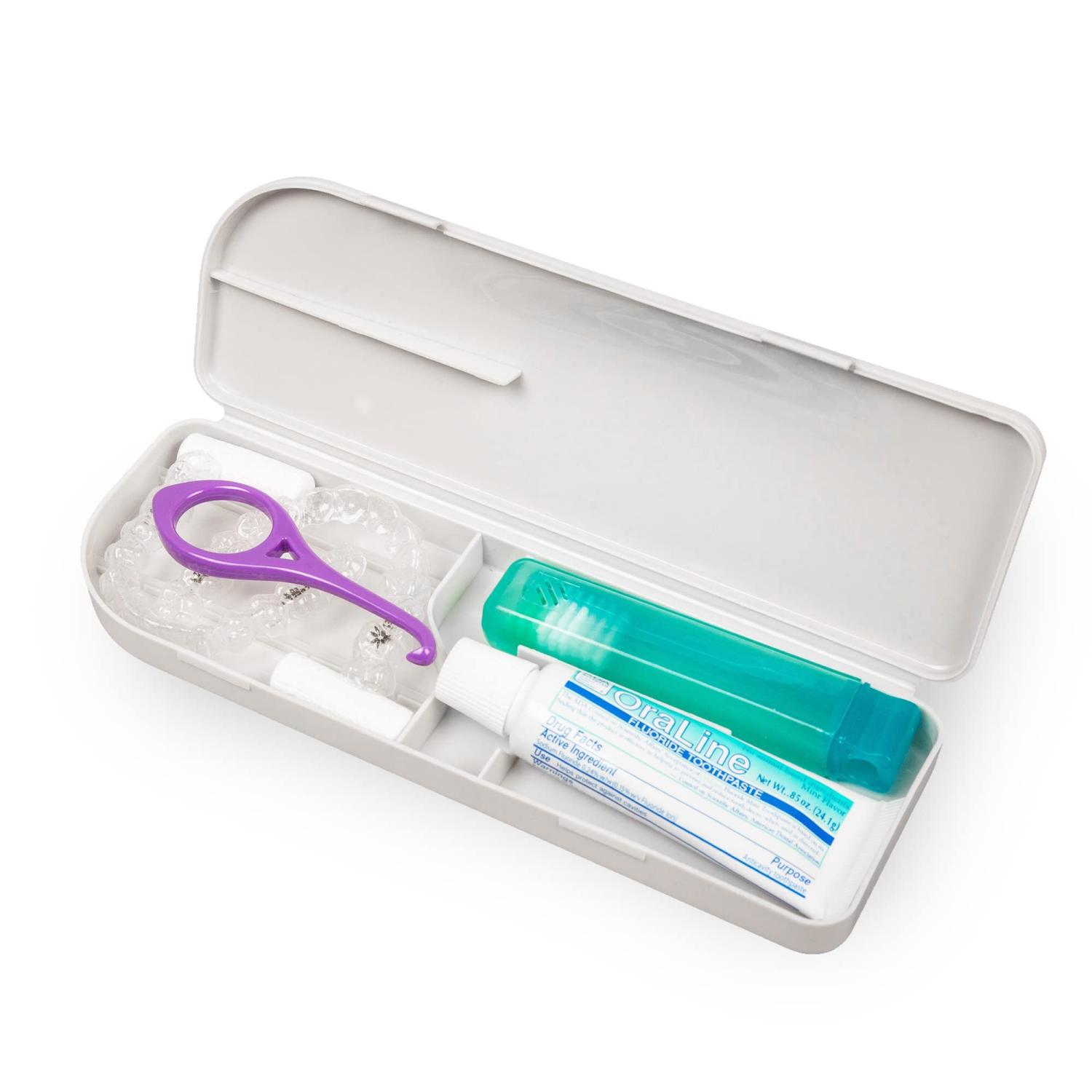 CAPSULE DENTAL Retainer Travel Case Retainer, ToothBrush, Toothpaste