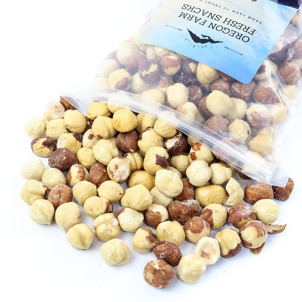 Oregon Farm Fresh Natural Hazelnuts Lightly Salted & Dry Roasted