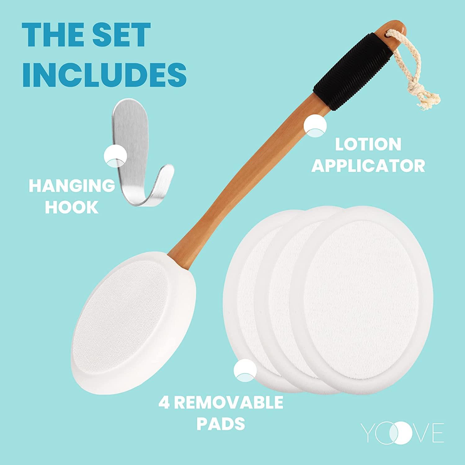 17 Long Handle Lotion Applicator for Back Easy Reach Self Application for Body Cream, Self