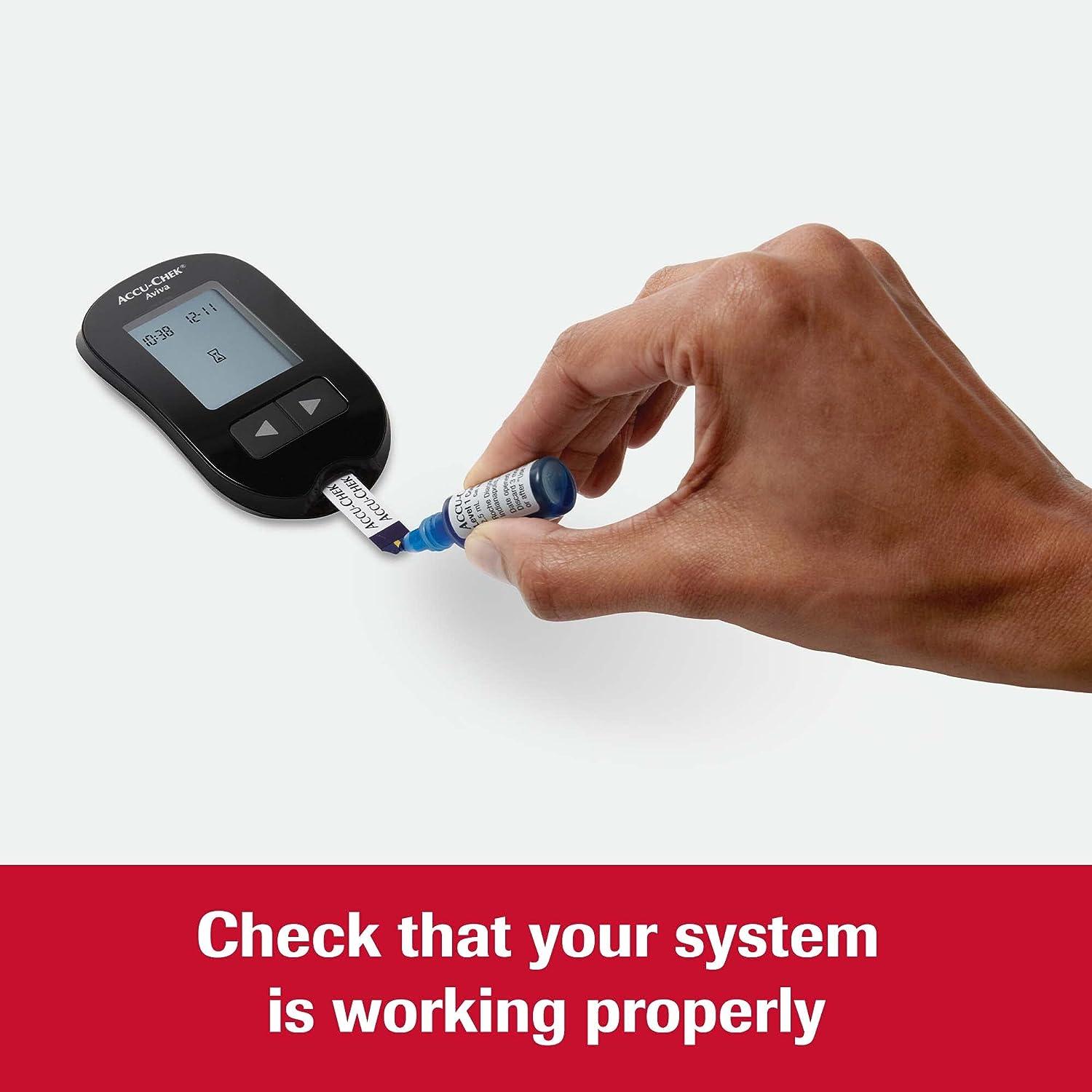 AccuChek Aviva Control Solution for Diabetic Blood Glucose Monitoring