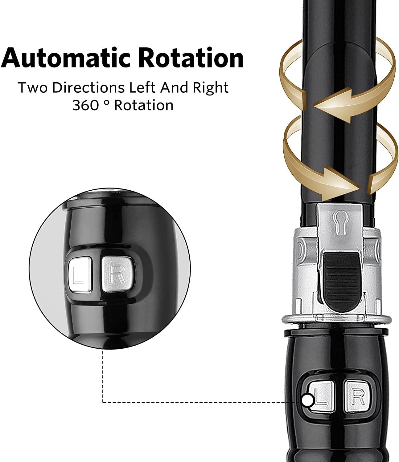 Automatic Hair Curler 28mm Barrel 4 Temperature Modes Negative Ion Generator Intelligent