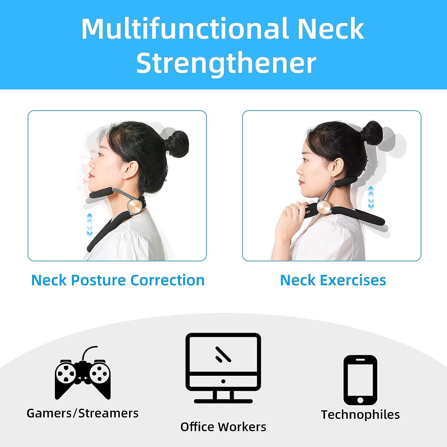 Fanwer Neck Hump Corrector, Elastic Neck Exerciser Strengthener, Neck Brace  for Neck Pain and Support for Women/Men, Relieve Pressure in Spine