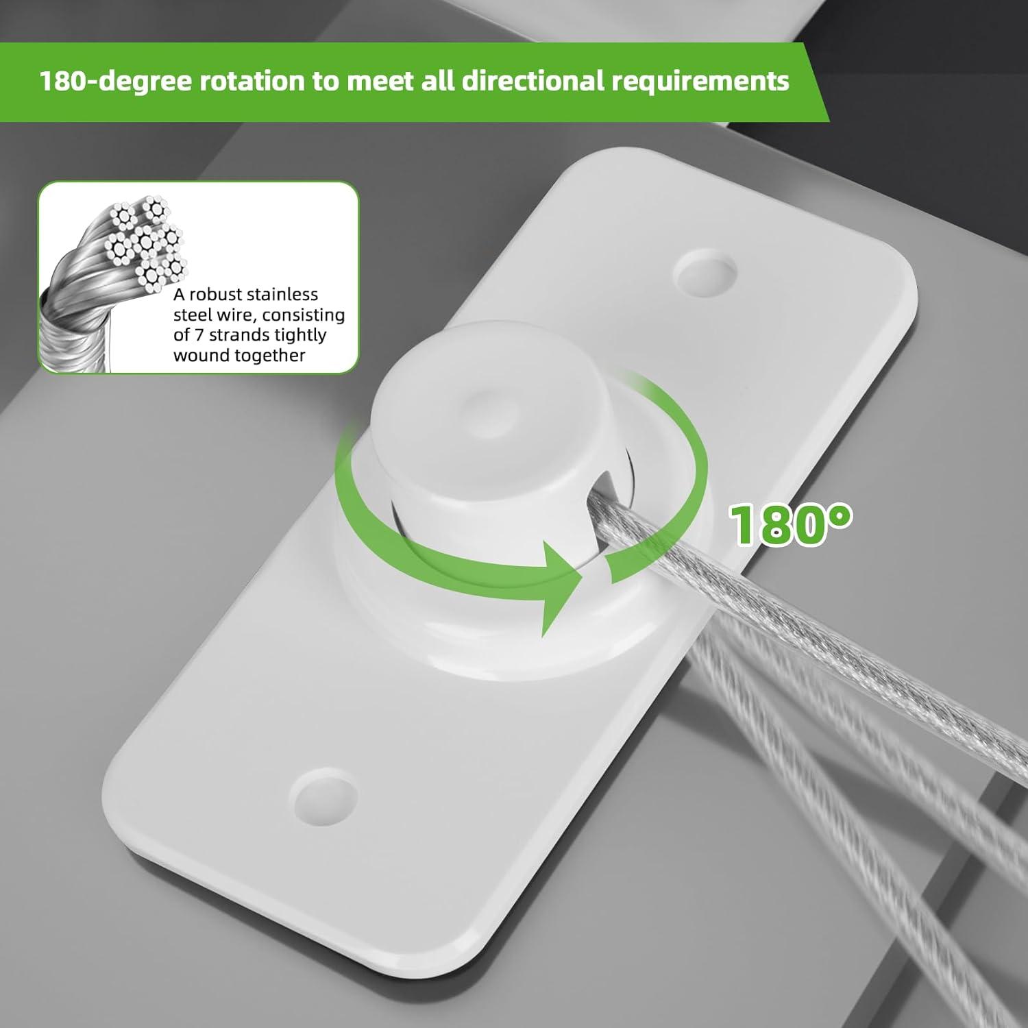 TONAUP Window Safety Lock, 2PCS Window Restrictor Locks, White Self Adhesive For UPVC No - View #11