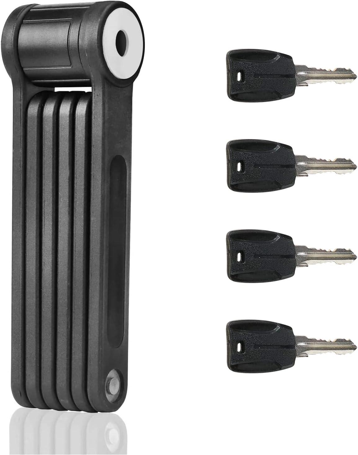 BIGLUFU Bike Lock Bicycle Scooter Motorcycle Folding Locks with