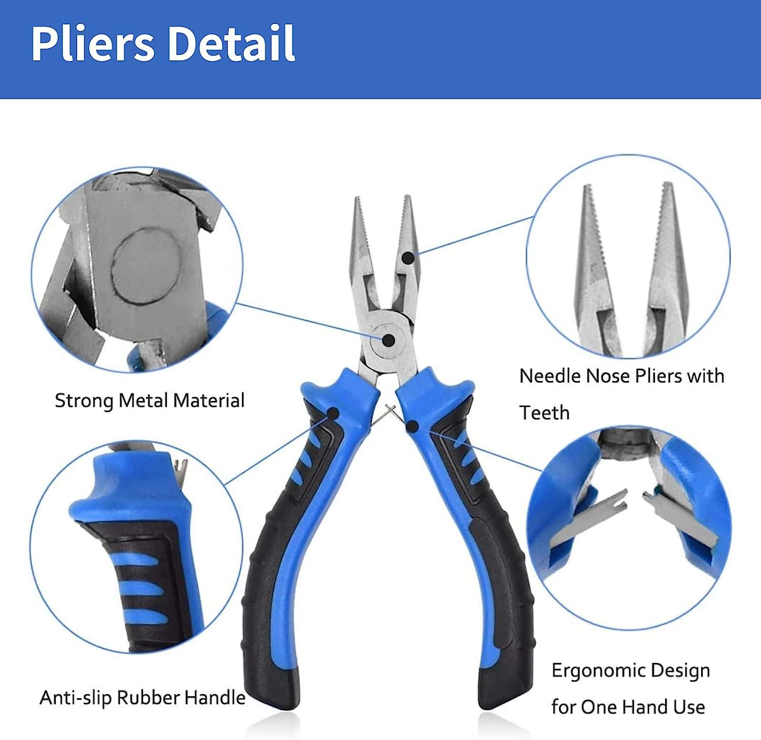 3 Piece( One Set) Jewelry tool set Pliers Stainless Steel Small size Needle  Nose Pliers DIYJewelry