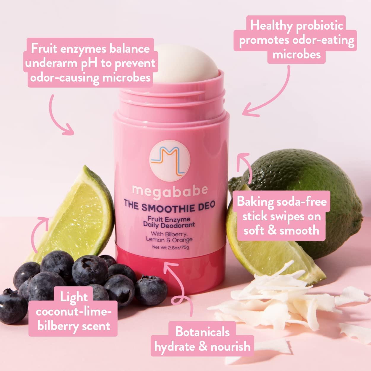 Megababe Ultimate Underarm 3Piece Bundle Smoothie Deo Daily