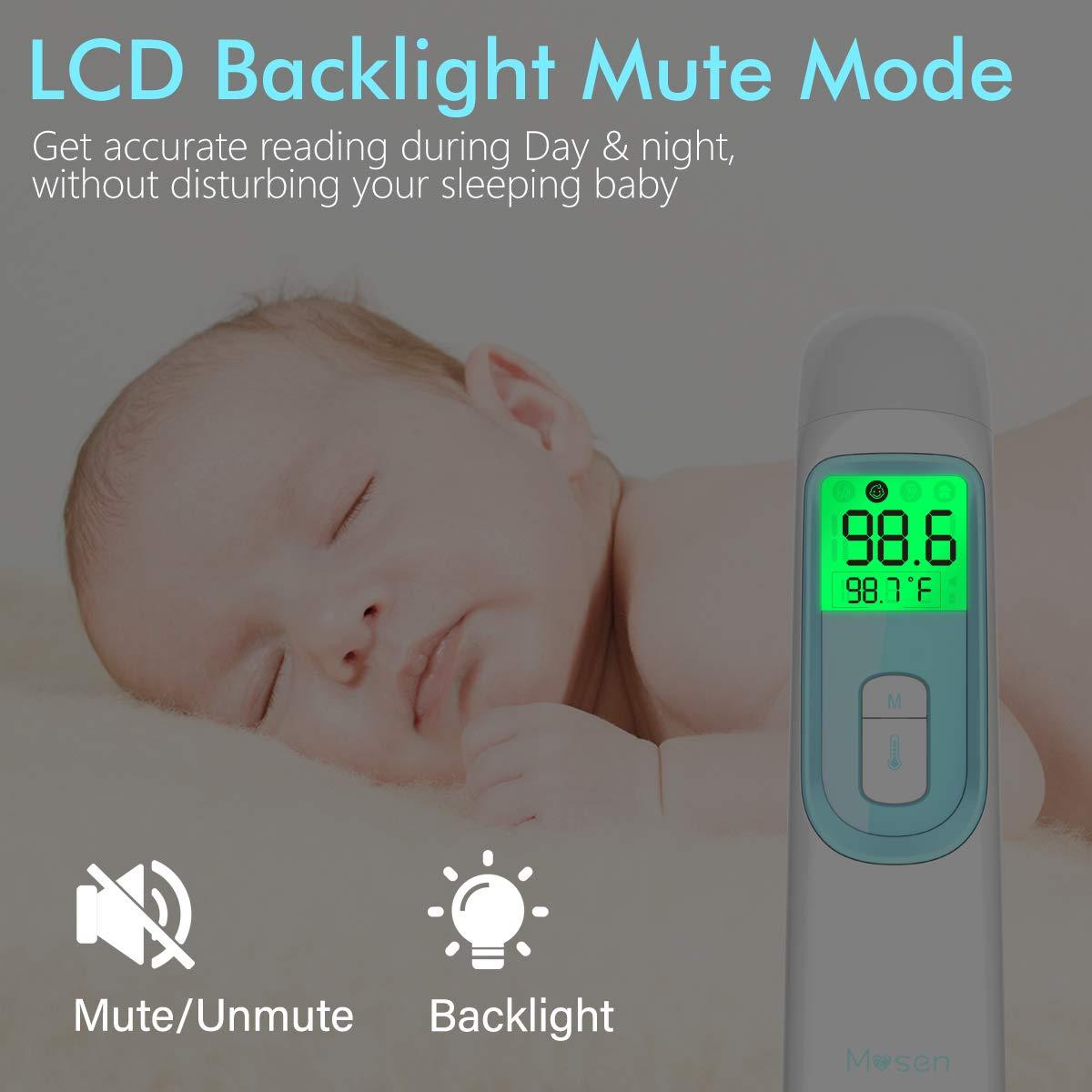 Mosen Thermometer for Fever, Baby Thermometer, Ear and Forehead