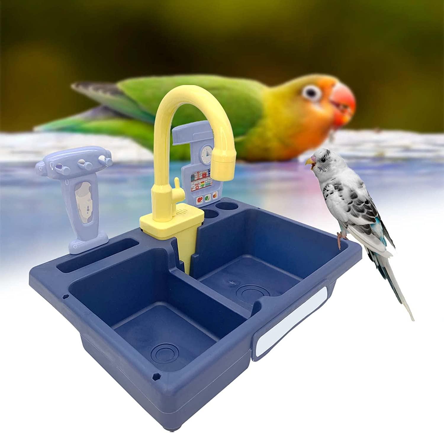 Hamiledyi Parrot Automatic Bath Tub,Pet Parrots Bathing,Bird Bathtub