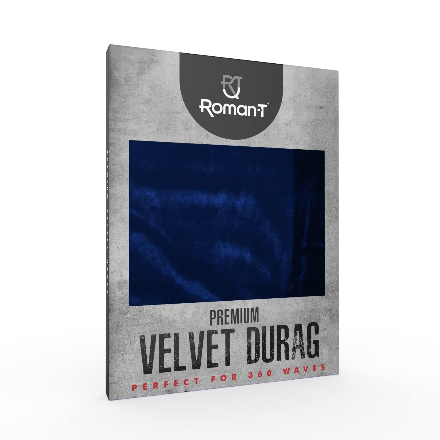 Roman-T Premium Velvet Durag for Men and Women, for, 360 Waves, Curls,  Dreadlocks, and Locks, Long & Wide Tails, Ultra Soft and Comfortable du rag  for
