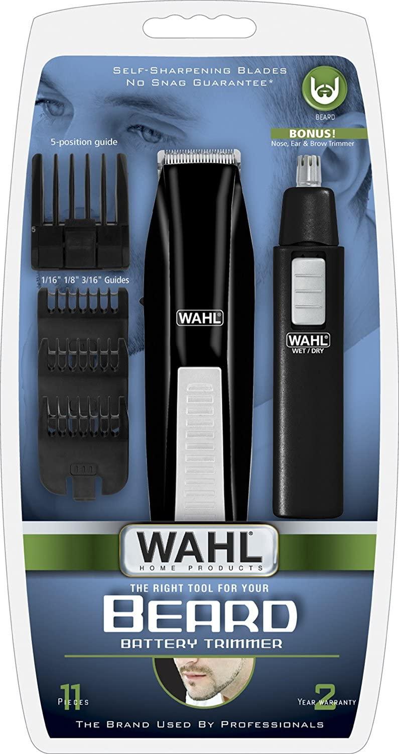 Wahl Cordless Beard Trimmer w EarNoseBrow Trimmer