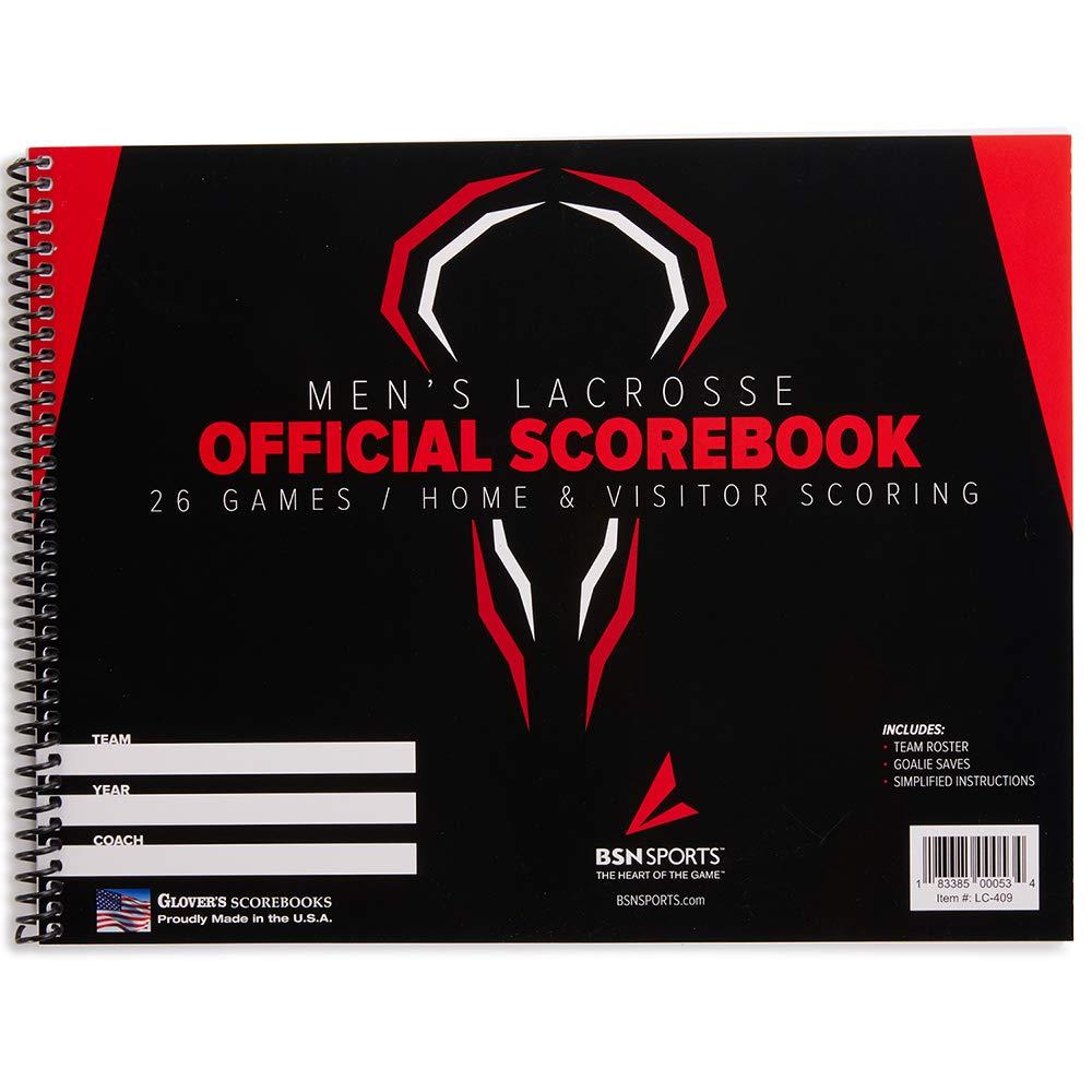 BSN Men's Lacrosse Scorebook Black Official Scoring Record Book