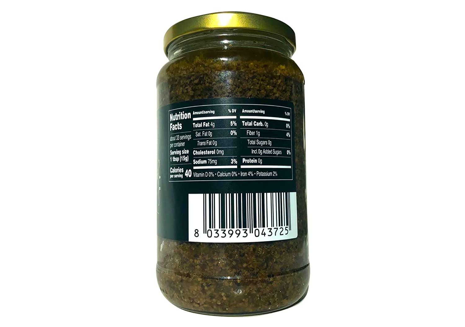 Sanniti Italian Premium Black Truffle Sauce Salsa Tartufata, 17.6 oz (500g)