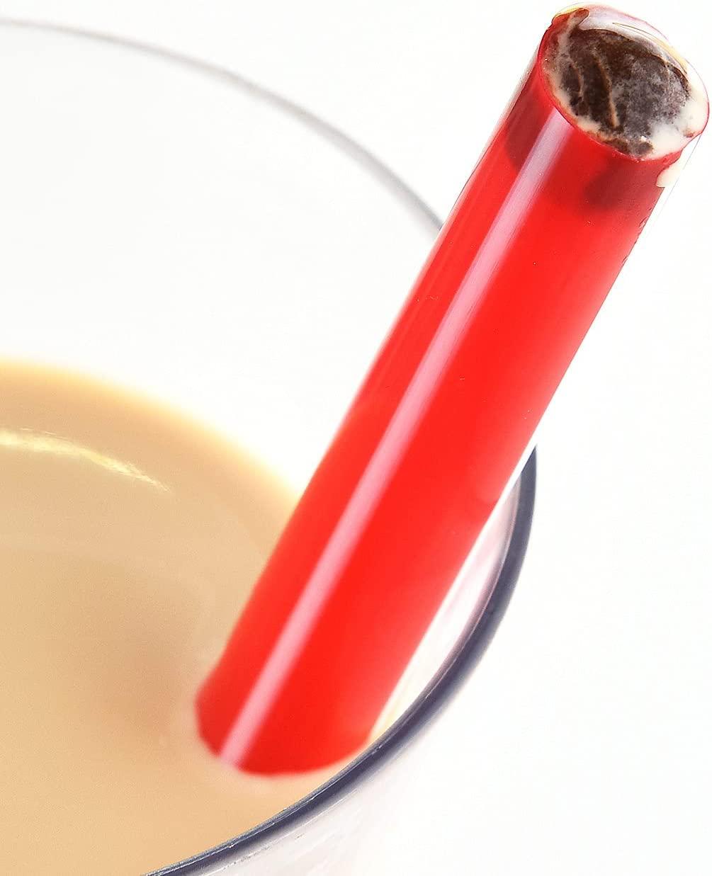 ALINK 100 Extra Large Plastic Bubble Tea Smoothie Straws, 1/2" Wide X 8