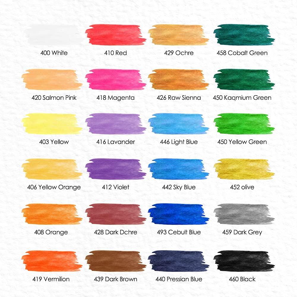 HASHI Water Soluble Oil Pastels (24 Colors) + HASHI Chalk Pastel Holder  (2pcs 1set)