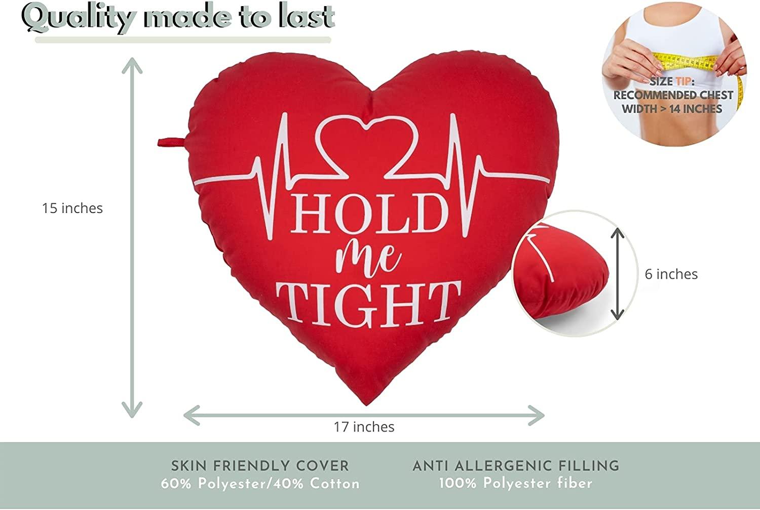 MOYOAMA Heart Pillow for After Heart Surgery Cough Pillow Recovery