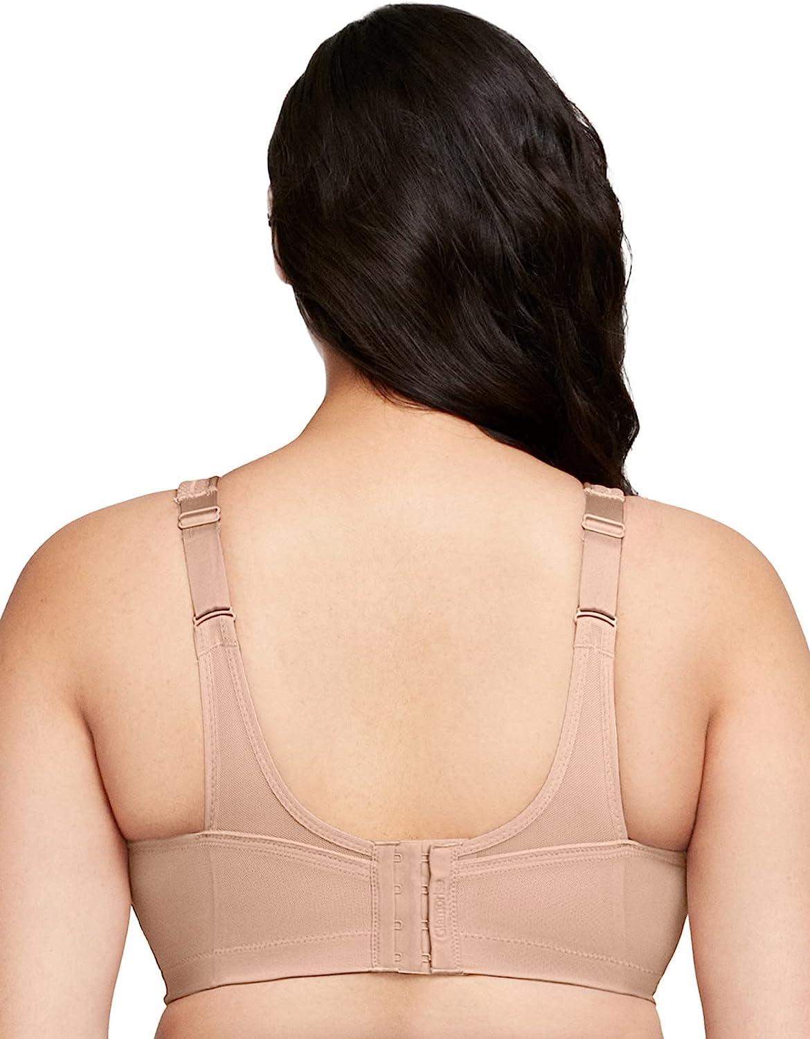 Glamorise Full Figure Plus Size MagicLift Front-Closure Posture Back Bra  Wirefree