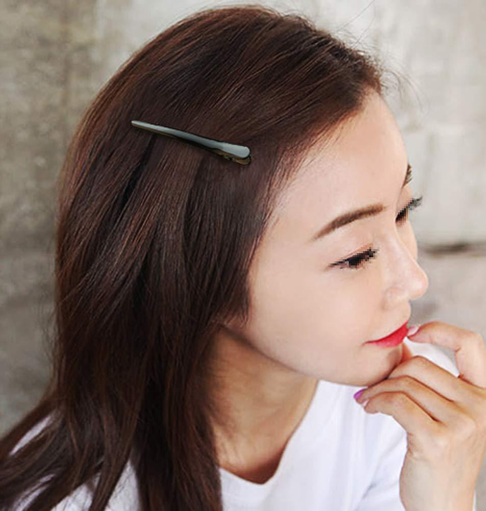 12Pcs Black Plastic Hair Styling Clips Duckbill Clips Alligator Clips